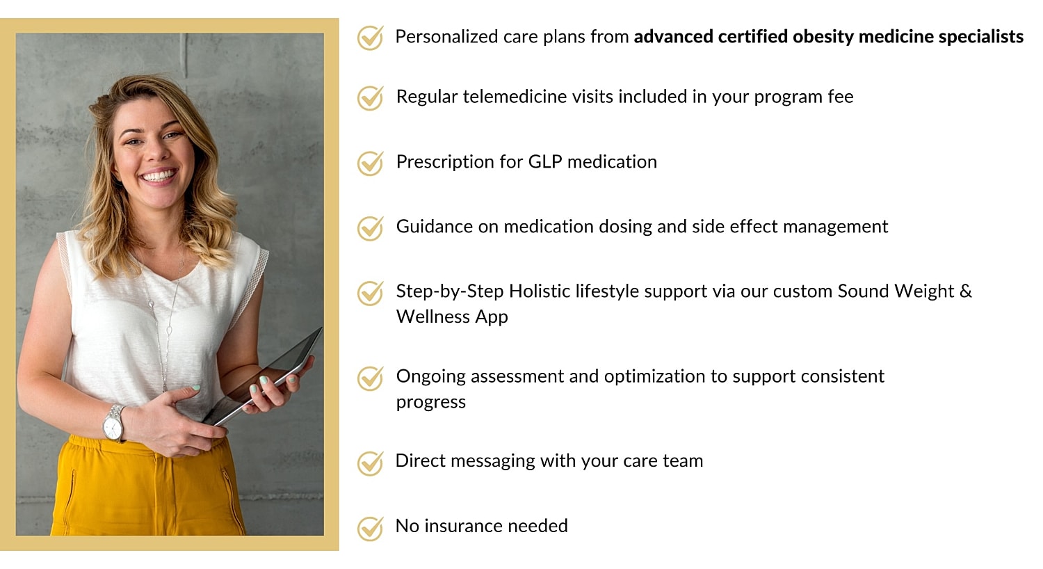 Weight loss program comparison chart and features.