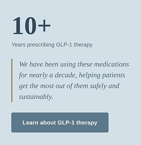 Over ten years of GLP-1 therapy experience