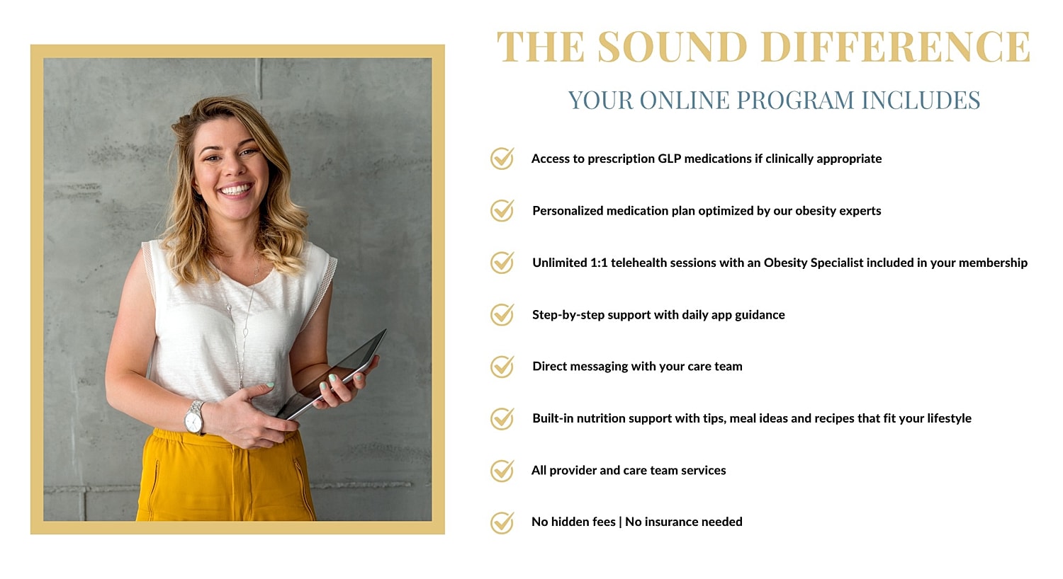 Weight loss program comparison chart and features.